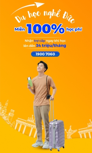 DU HỌC NGHỀ ĐỨC, MIỄN HỌC PHÍ